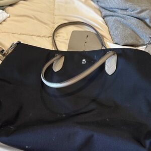 Chic Black and Gray Women's Tote Bag